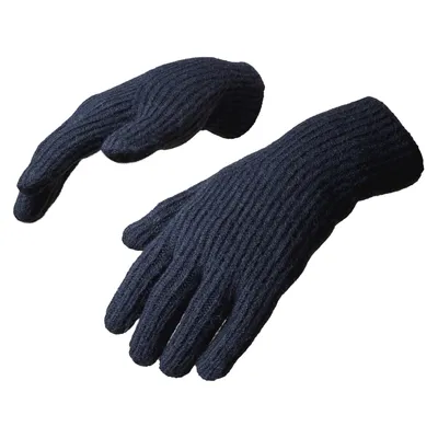 Produktbild von Stilvolle Strickhandschuhe mit Fingeröffnungen – Schwarz für kalte Tage KP35508