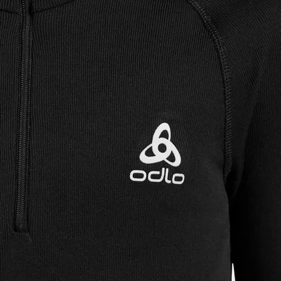 Imagen del producto de Camiseta térmica de manga larga Odlo, color negro, para niños y niñas, talla 10 años