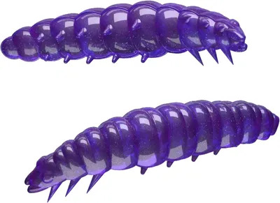 Produktbild von Libra Lures Larva Kunstköder (purple white glitter)