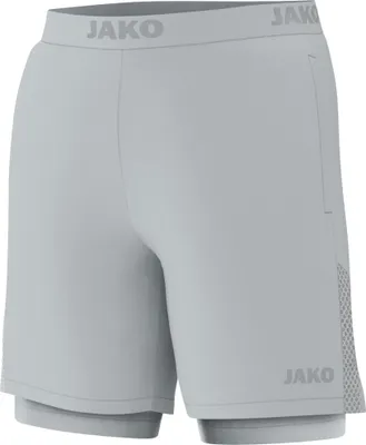 Image de JAKO Uni 2-in-1 Short Power, Couleur:gris clair, Taille:S