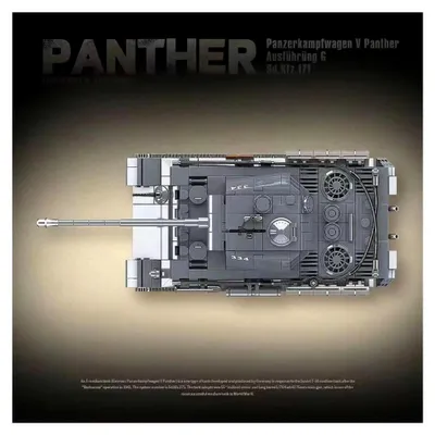 Produktbild von Technik Panzer Bausteine, 1180 Teile Militär Deutscher Panzer Konstruktionsspielzeug