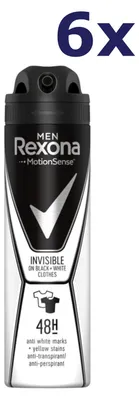 Produktbild von 6x Rexona Deospray - Active Protection Invisible 150ml