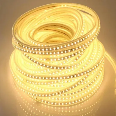 Produktbild von pcning 25 Meter LED Strip 230V SMD 5730 120 leds/m Band mit EU Stecker, 25M 3000K Warmweiss LED Streifen (Warmweiß, 25.00)