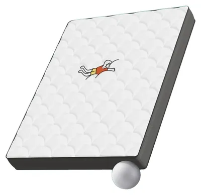 Image de Matelas, ressorts ensachés, conception ergonomique, 160 x 200 cm, GRIS CLAIR