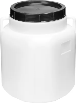 Produktbild von Garronda 30L Plastikfass BPA-freies quadratisches Fass und Behälter mit Deckel GD-0088, Weiß