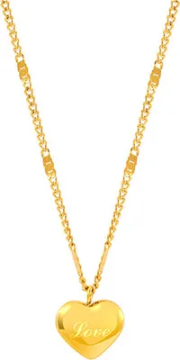 Produktbild von Herz-Halskette für Frauen, vergoldet, Halskette mit Herz-Anhänger, Schmuck, Liebesgeschenk für Ehefrau, Freundin, Mutter