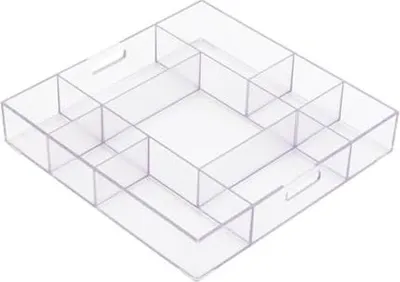 Produktbild von Guidecraft stapelbares Sortiertablett - Lernspielzeug - durchsichtig