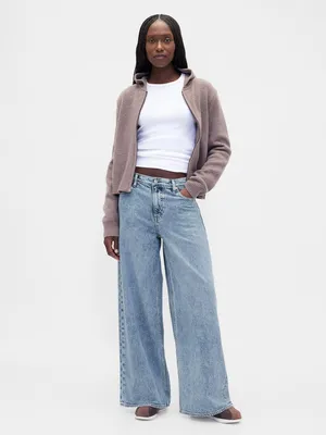 Produktbild von GAP UltraSoft Baggy Jeans mit mittelhohem Bund 31LONG