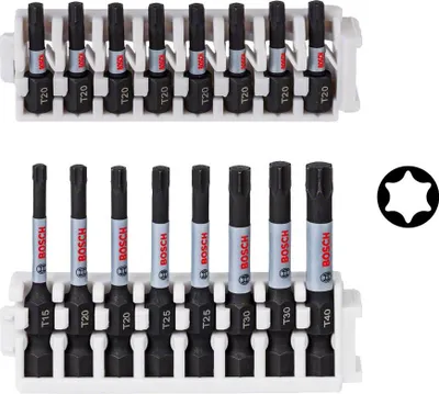 Image de PRO Torx Impact Bit Set, T15 ; T20(x2) ; T25(x2) ; T30(x2) ; T40, 25 mm, 8-tlg.