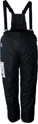 Produktbild von Kinder Mädchen Skihose mit Träger Schneehose Snowboardhose Winterhose Schwarz 146/152