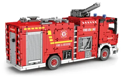 Imagen del producto de Juego de construcción de bloques para recrear un vehículo de bomberos, con 2692 piezas