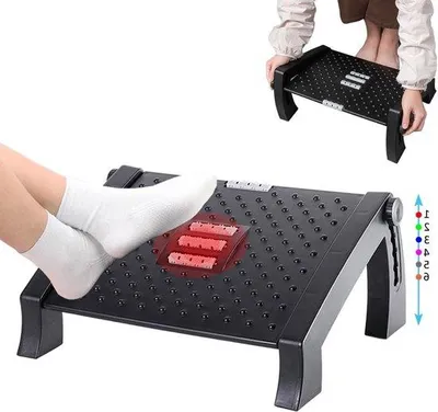 Produktbild von Famanu Fußstütze mit verstellbarer Höhe - ergonomisch, mit Massagefläche