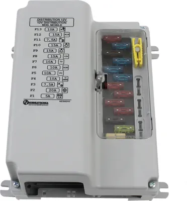 Produktbild von Nordelettronica Sicherungskasten Verteilung NE356_D / NE196 12Volt mit Anschlusset