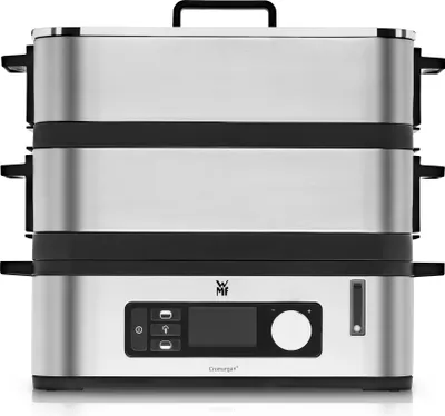 Zdjęcie produktu dla WMF KITCHENminis 0415090011, 2 kosz., Czarny, Stal nierdzewna, Blat, Przyciski, Obrotowy, Przednie, Stal nierdzewna