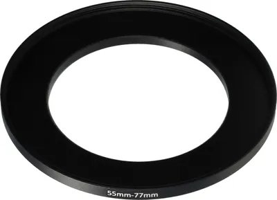Produktbild von vhbw Step-Up-Ring Adapter 55 - 77mm für Kamera Objektiv - Filteradapter, Metall Schwarz