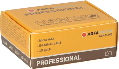 Produktbild von AgfaPhoto Batterie Alkaline Professional -AAA Micro    10St.