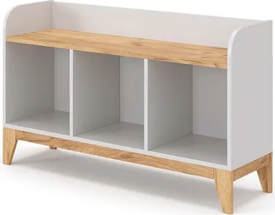 Produktbild von Vitalispa Kindersitzbank Malia, 107.2 x 63.8 cm, Weiß/Eiche