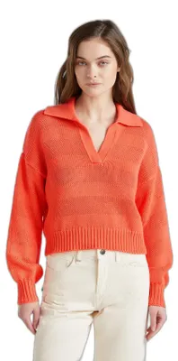 Productafbeelding van United Colors of Benetton Dames Polohemd, maat M/L, model 1898d3015, oranje, smalle pasvorm
