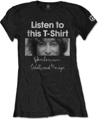 Produktbild von John Lennon Listen Black M Damen T-Shirt
