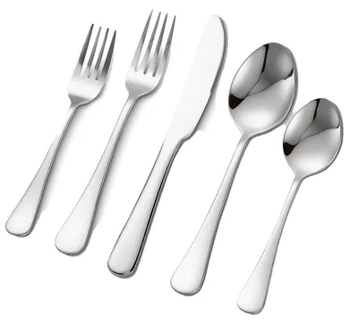 Produktbild von VEVOR 60-teiliges Goldbesteckset, lebensmittelechtes Edelstahlbesteck für 12 Personen, spiegelpoliertes Besteckset, spülmaschinenfestes Essgeschirr für Küche und Zuhause, inklusive Messer, Gabel, Löffel, 30 Stück