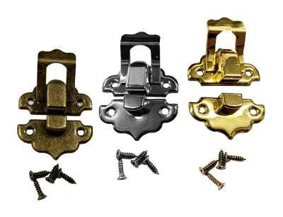 Produktbild von Set mit 30 kleinen Metall-Retro-Boxschlössern (Farbe: Bronze)
