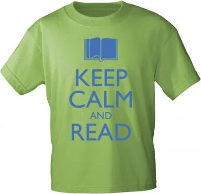 Produktbild von T-SHIRT mit Aufdruck - Keep Calm and read  - 12904 - Gr. S-XXL Größe - XL