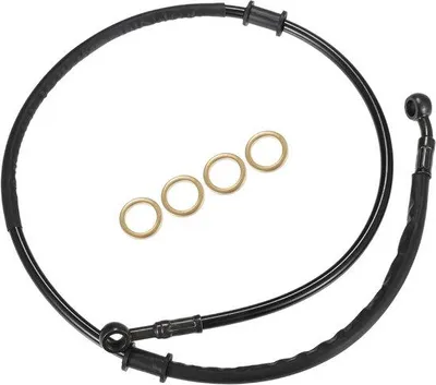 Image de Kit de flexibles d'huile de frein noirs, 95 cm