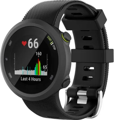 Obrázok produktu pre INF Čierny silikónový náramok Garmin Forerunner 45/45S