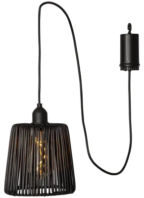 Produktbild von Star Trading 857-34, Flexible Halterung, Schwarz, Schwarz, Kunststoff, Rattan, Zylinder, Matte