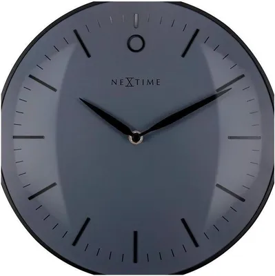 Image de Horloge murale design noire, silencieuse, 30 cm, style minimaliste