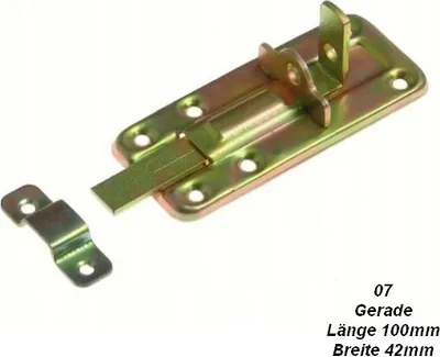 Produktbild von Grendelriegel Türriegel Riegel Schlossriegel Möbelriegel Schubriegel Gerade 100x42mm