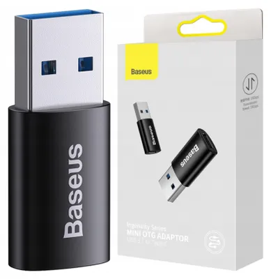 Produktbild von Baseus Ingenuity, USB Typ-A, USB Typ-C, Weiblich, Schwarz, Weiblich, Männlich