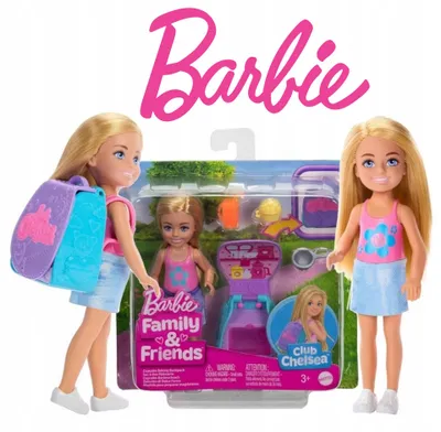 Produktbild von Barbie Club Chelsea Family & Friends Puppe mit Katzenrucksack