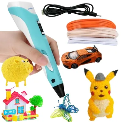 Immagine prodotto di Set penna 3D Woopie per bambini con display a LED - Divertimento creativo
