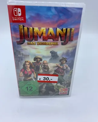 The image shows the front of a video game case for Nintendo Switch, with a price sticker on it.