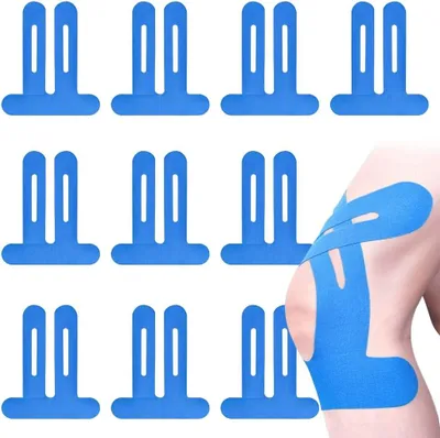 Obrázek produktu pro Kinesiotapingová páska, elastická, prodyšná, 10 kusů, vhodná pro bolesti kolen a loktů