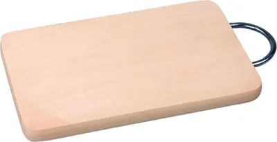 Immagine prodotto di tagliere 34x19x1,6cm legno + manico in metallo