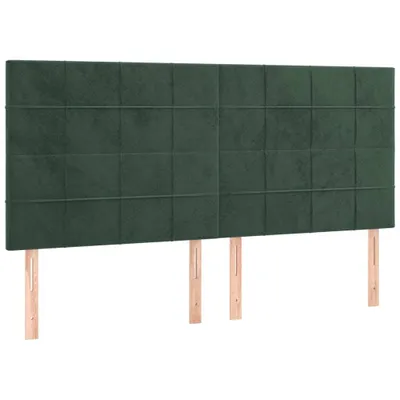 Produktbild von VidaXL 3116401, Dunkelgrün, Polyester, Holz, 2000 mm, 118 cm, 128 cm, 50 mm