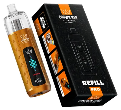 Produktbild von Al Fakher Crown Bar Refill Pro Akkuträger – wiederaufladbares Pod-System, 1000 mAh, 16 ml Refill Tank, USB-C, DTL & MTL