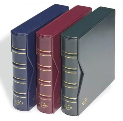 Image de Album pour pièces de monnaie Leuchtturm 330249 Grande - Classeur à anneaux personnalisable, design classique - avec boîte de protection - noir