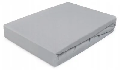 Produktbild von MATERACE Z GÓR Jersey-Spannbettlaken 70x140 cm Grau 100% Baumwolle