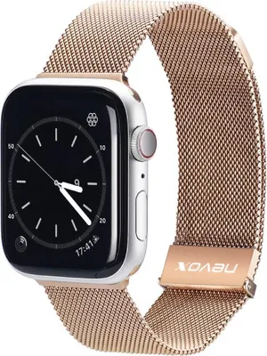 Produktbild von nevox Milanaise Armband Apple Watch 42/44/45mm gold