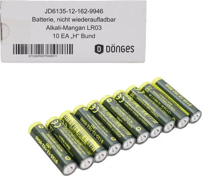 Produktbild von Panasonic Panasonic Batterie, 1,5 V, Micro, LR03,AAA (Batteries Rundzellen Rundzelle)