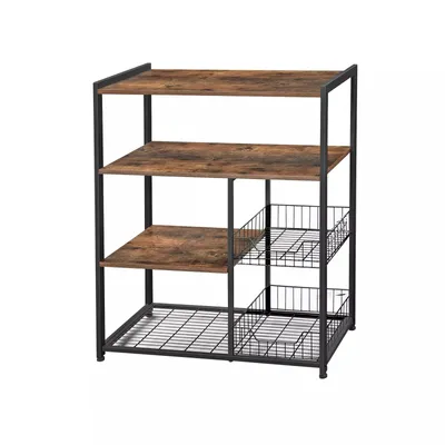 Produktbild von In And OutdoorMatch Küchenschrank Industrie Gremeldo - Auf Rädern - Organizer - Mit Regalen - 80x35x95cm