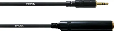 Zdjęcie produktu dla Cordial CFM 3 WK, 3.5mm, Męska, 6.35mm, Żeńska, 3 m, Czarny