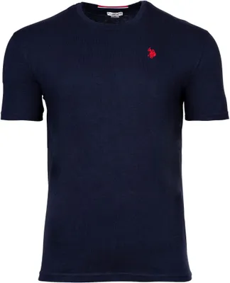 Immagine prodotto di U.S. POLO ASSN. T-shirt da uomo - girocollo, logo ricamato, cotone navy L