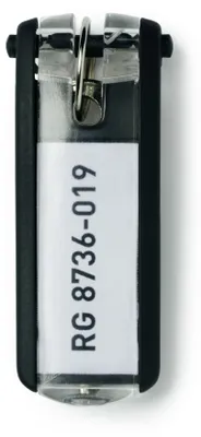 Produktbild von DURABLE Schlüsselanhänger KEY CLIP 6 St., schwarz 195701