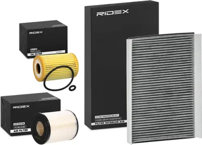 Produktbild von RIDEX Filterset Inspektionspaket Filtersatz passend für MERCEDES-BENZ A-Klasse (W168) VANEO (414)