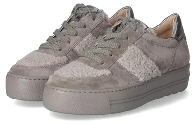 Image de Baskets basses pour femmes Paul Green, couleur gris, en cuir, taille 38