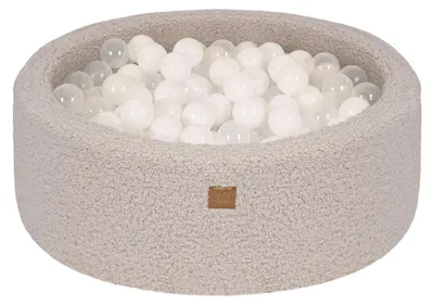 Image de Piscine à balles taupe avec balles Transparent / Blanc
